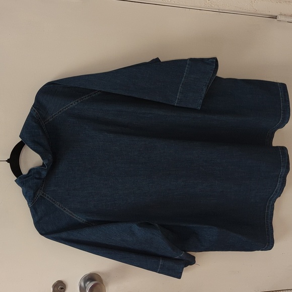 Alembika Cowl Neck Painter Boxy Top Size Small - Picture 4 of 6